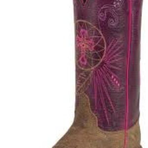 Justin BRL320 Ladies Bent Rail Western Boot with Old Map Cowhide